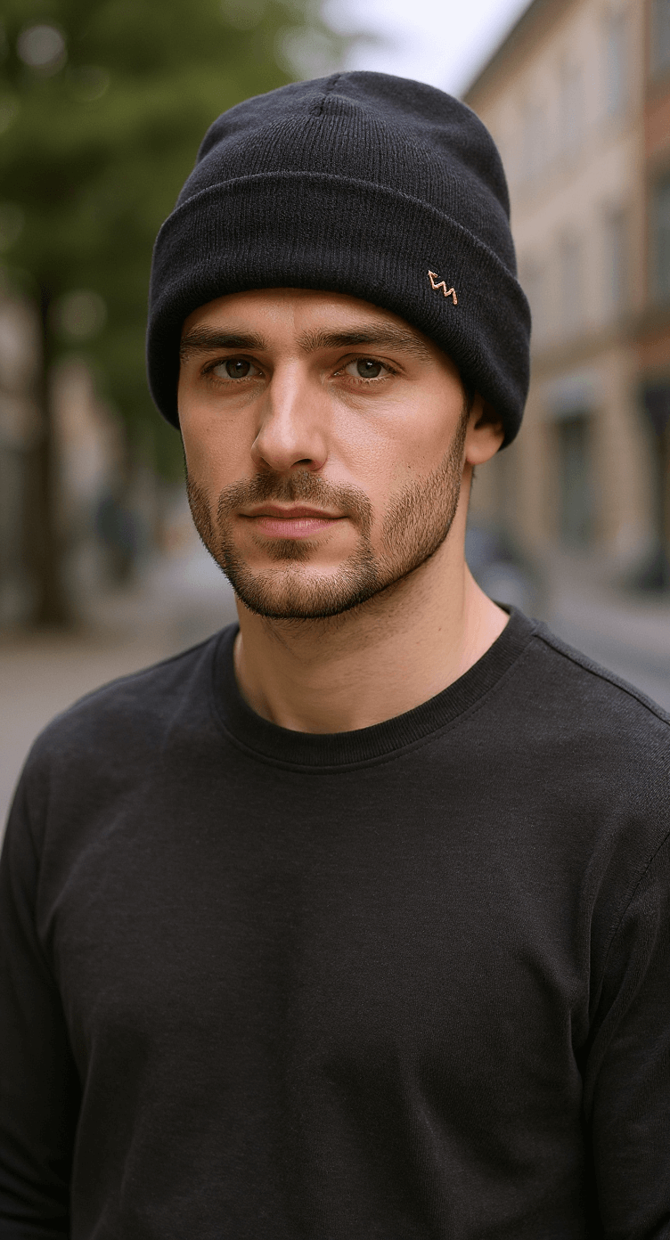 "Blush Peach" - Cuffed Beanie