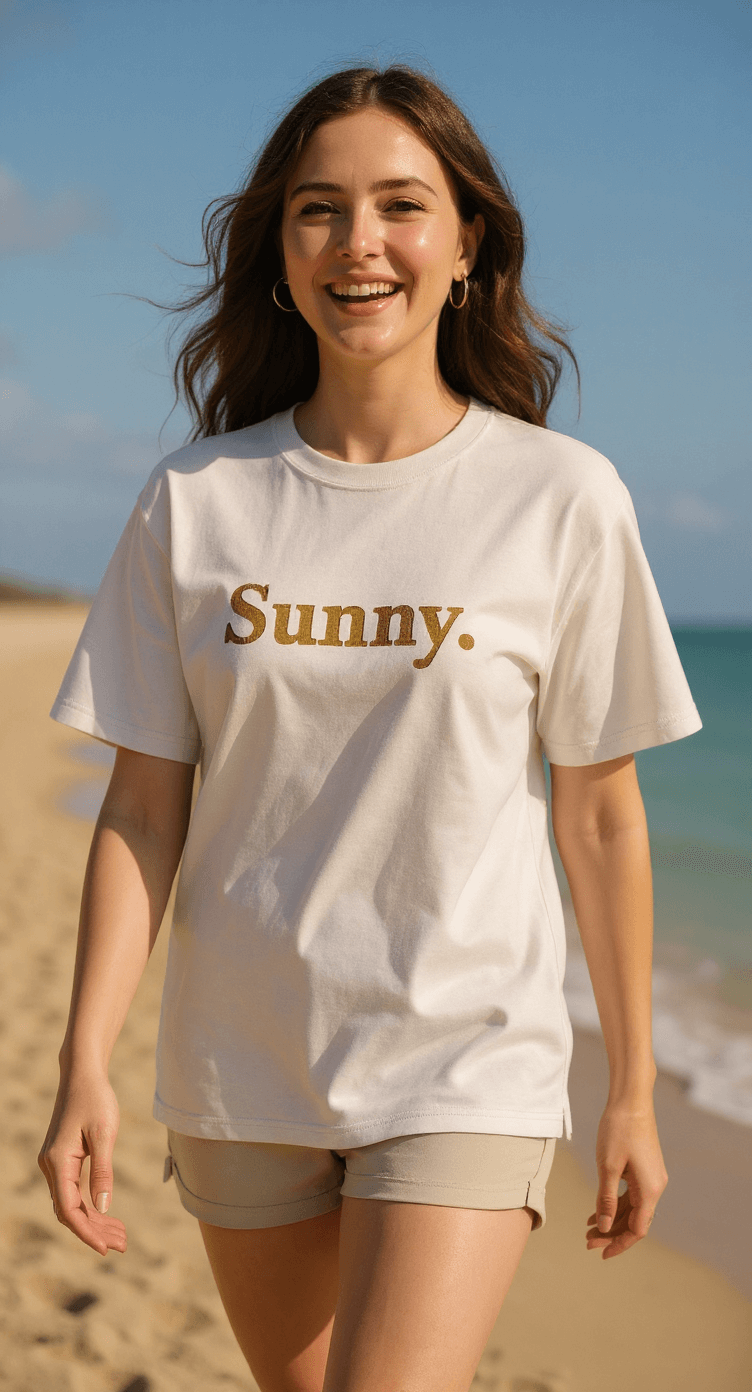 "Sunny." - Unisex Oversized Tee