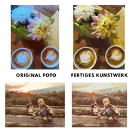 Malen nach Zahlen Set mit deinem Foto