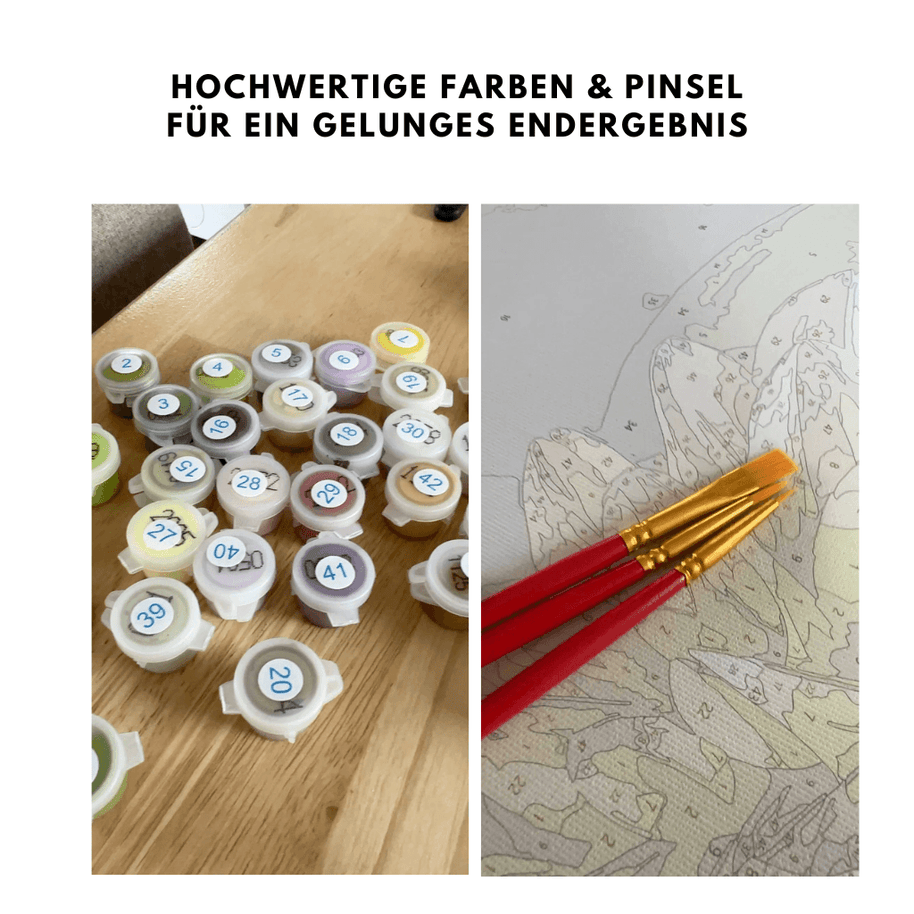 Malen nach Zahlen Set mit deinem Foto