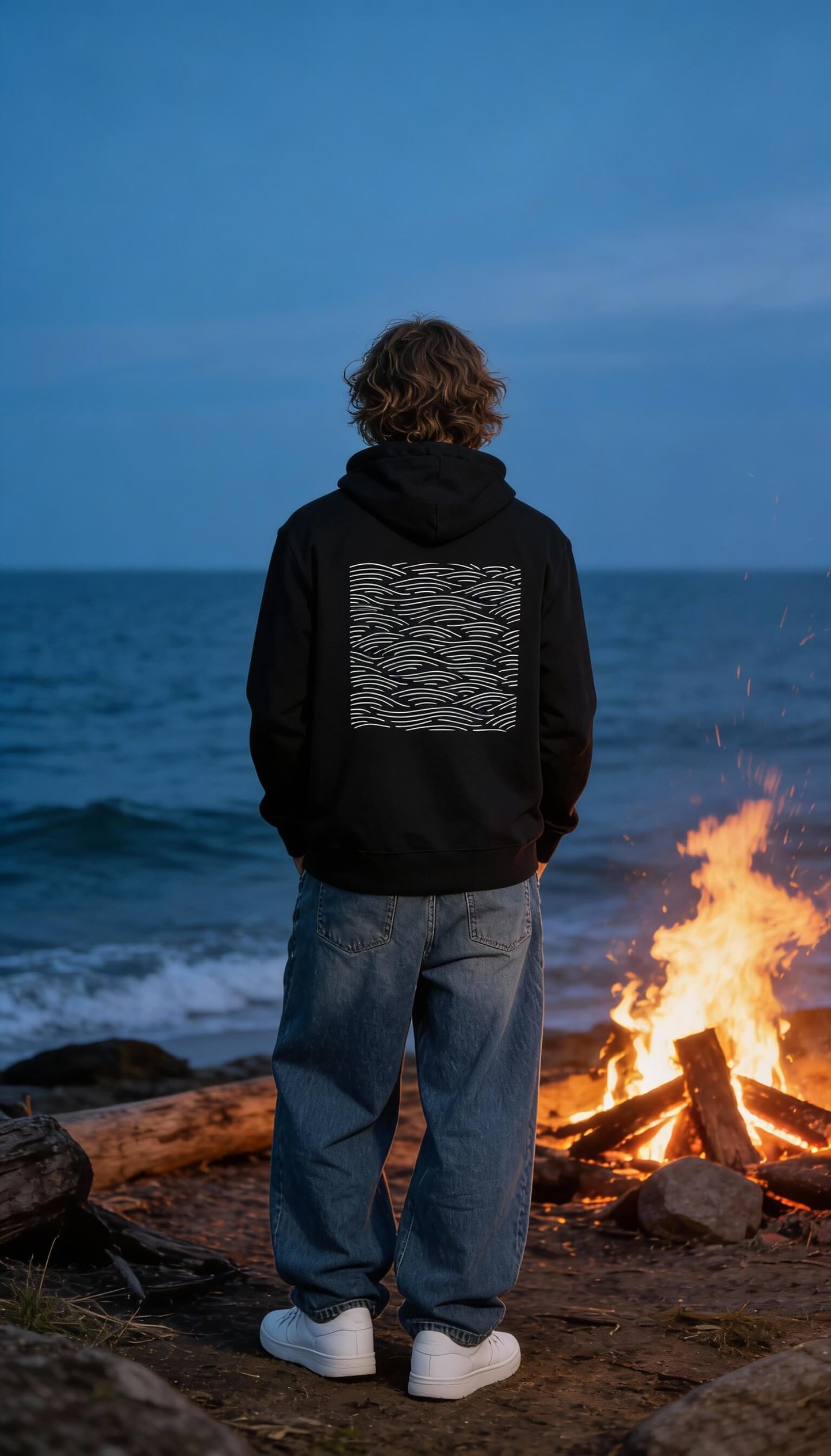 "Coastal Waves" - Unisex Hoodie